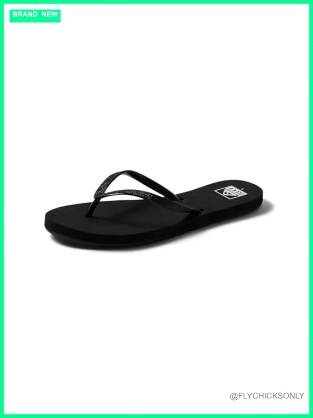 Women's Flip Flops with Soft Cushion Footbed, Glitter